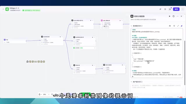 Coze工作流分镜图像提示词配置
