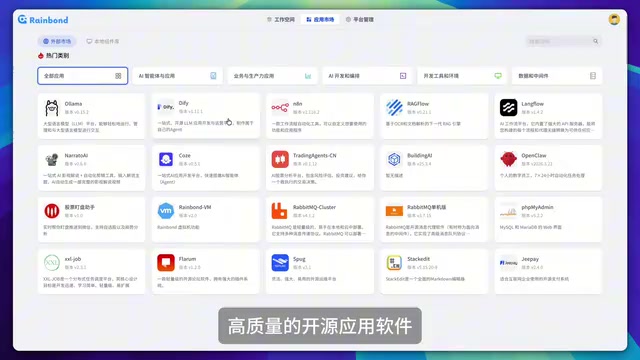 Rainbond应用商店:一键部署Dify告别命令行