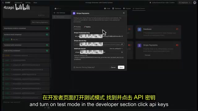 Stripe API密钥配置