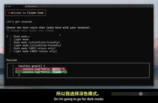 Claude Code登录配置界面