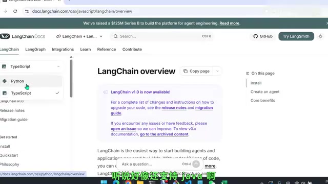 LangChain支持的语言与集成