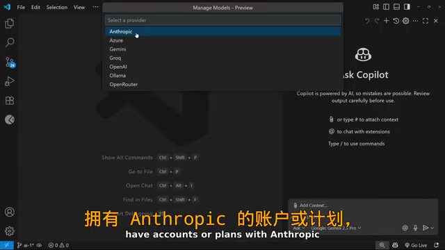 在Copilot中配置Open Router