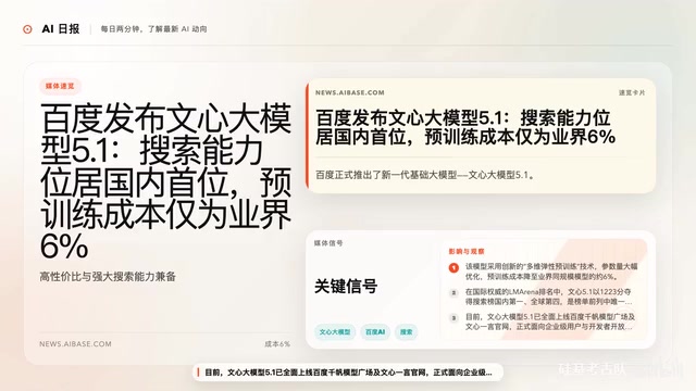 文心大模型5.1排名数据