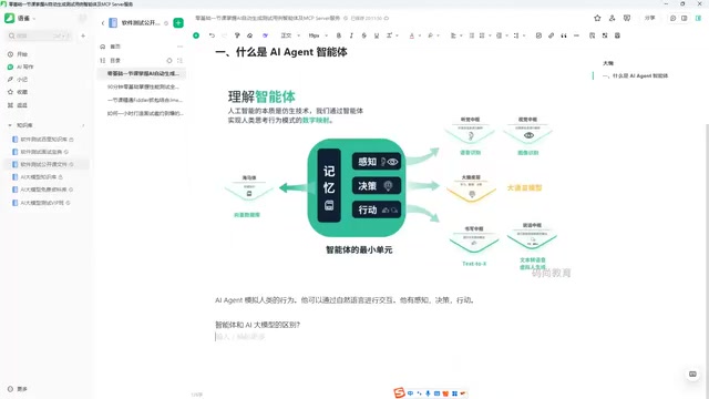 智能体的感知-决策-行动闭环
