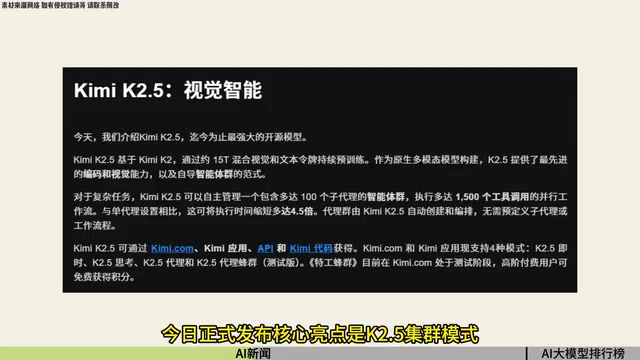 能够自主指挥多达100多个子代理集群