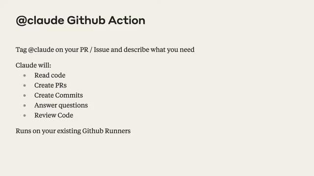 Claude GitHub Action 能力总览