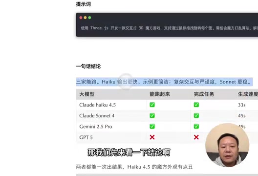 3D魔方测试结论