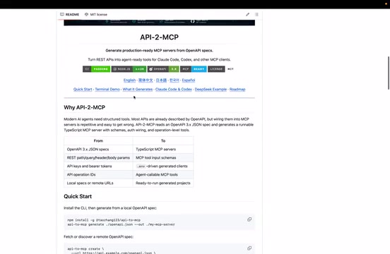 API to MCP Tool in One Click: Let AI Agents Easily Call Any API