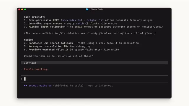 to your context window. Even when you're working on a code base, you don't have to