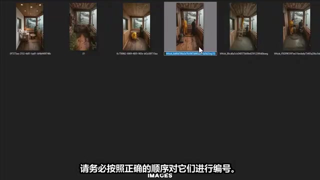 请务必按照正确的顺序对它们进行编号
