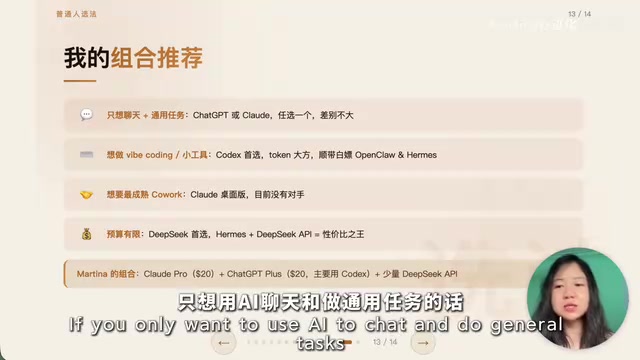 AI selection advice for different needs