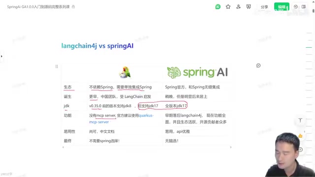 LangChain4j功能局限性