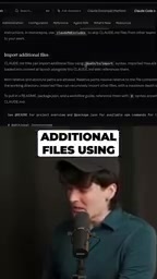 CLAUDE.md file import syntax