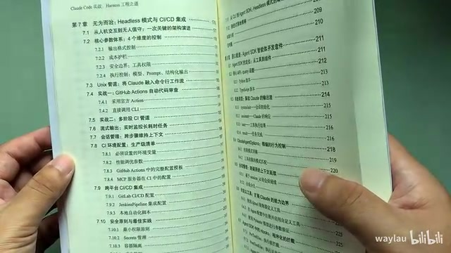 Table of contents display