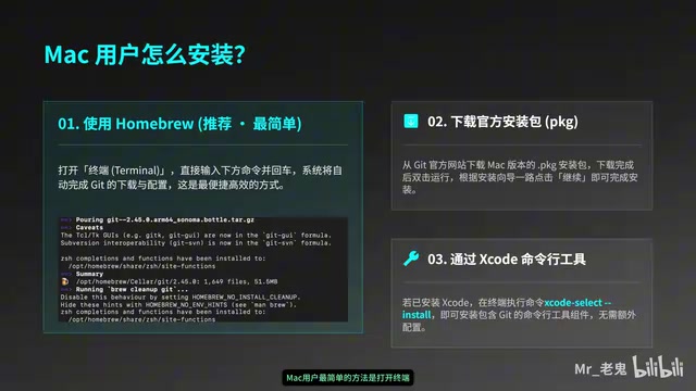 Mac安装Git命令