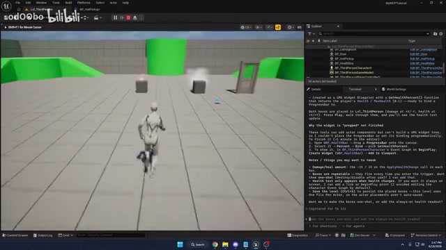 Damage box test with health display issues