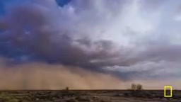 Desert storms sweep across everything at 50 miles per hour