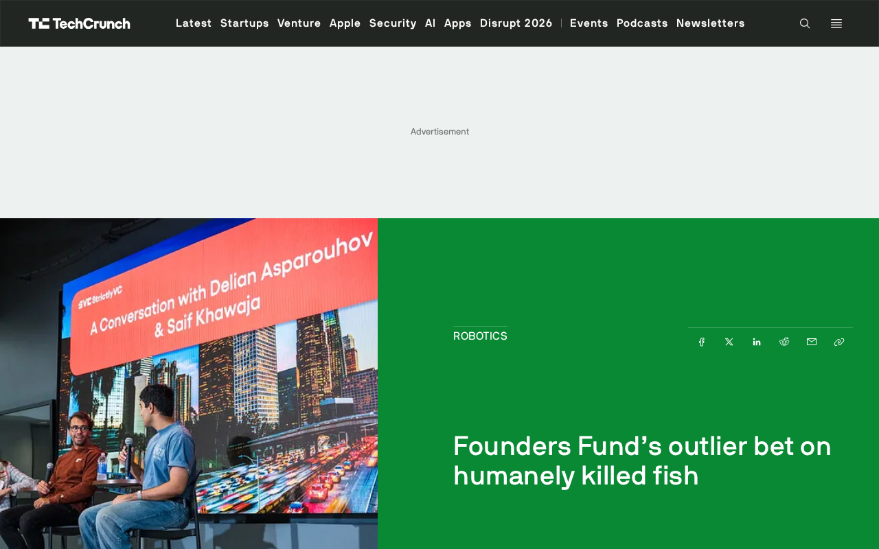 Founders Fund Invests in Shinkei: The Business Logic Behind a Humane Fish-Slaughter Robot