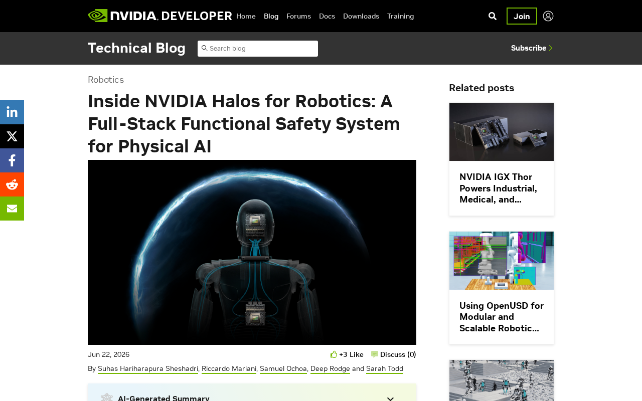 NVIDIA Halos Explained: Full-Stack Functional Safety System Architecture for Physical AI Robots