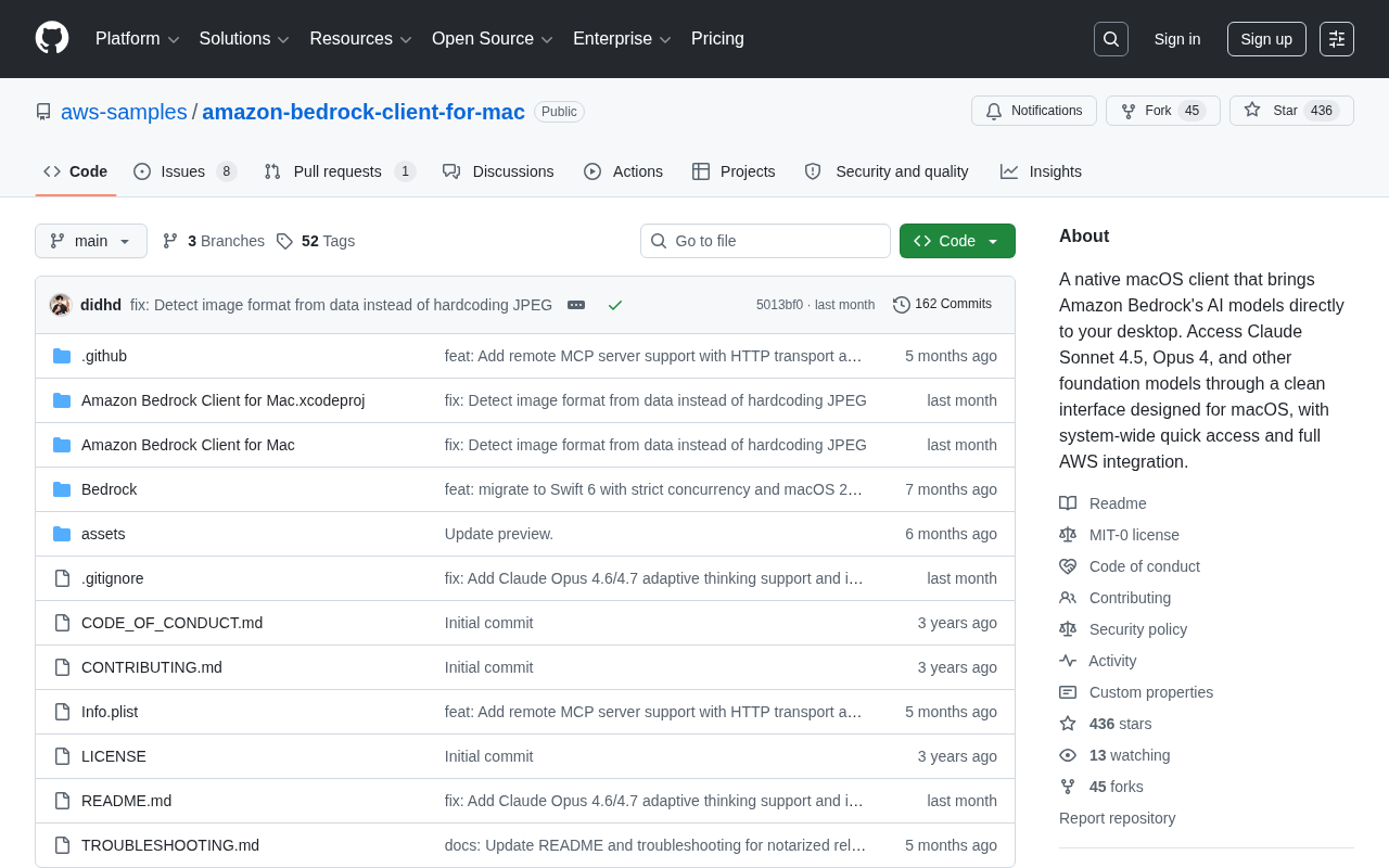 Amazon Bedrock macOS客户端:在桌面端直接调用Claude等AI模型