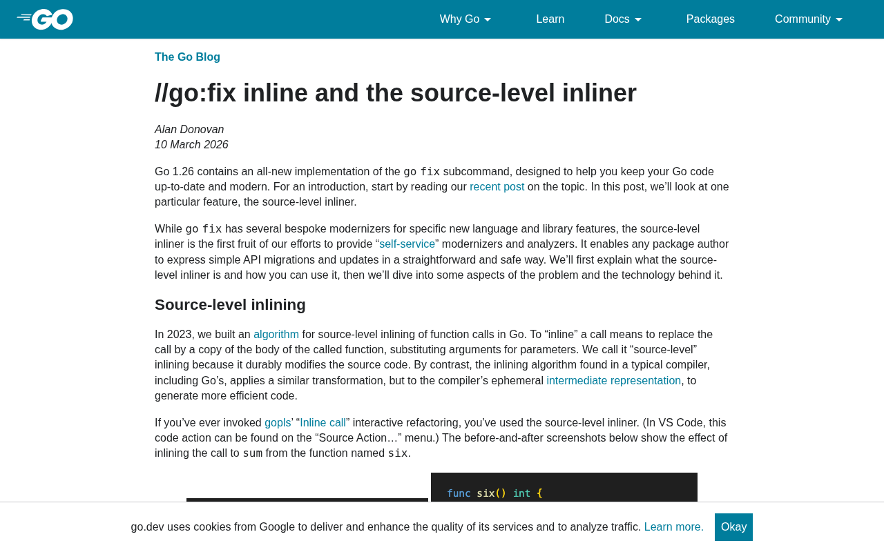 Go 1.26 源码级内联器详解://go:fix inline 实现自助式API迁移