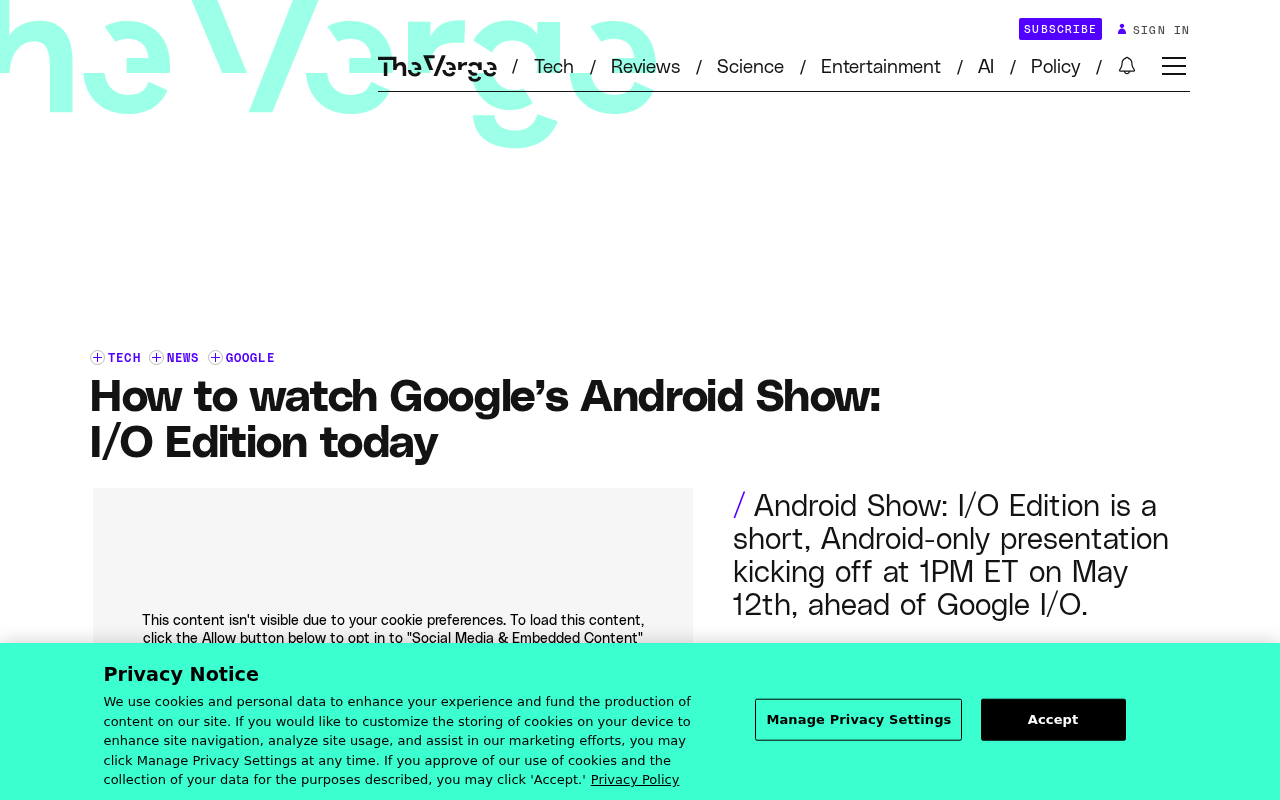 谷歌Android Show今日开播:Google I/O 2025前瞻与Android 16新特性抢先看