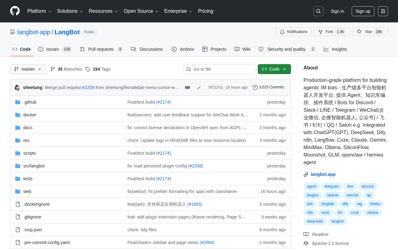LangBot: A Deep Dive into the 16K-Star Multi-Platform AI Bot Development Framework