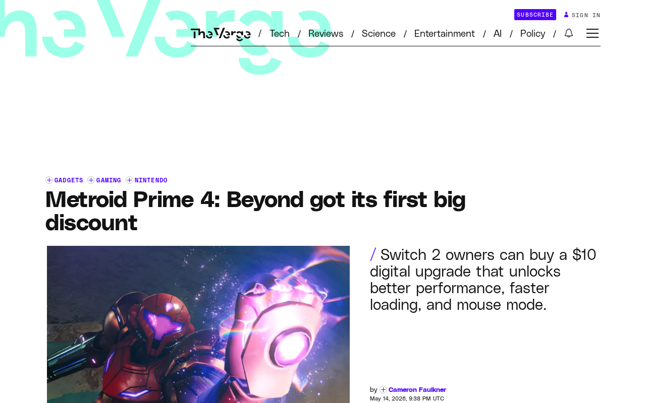 银河战士Prime 4首次降价至40美元,附Switch 2升级攻略