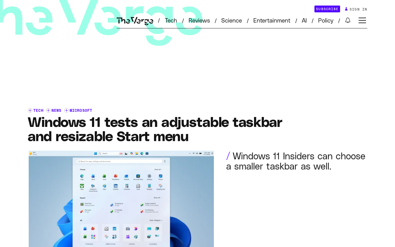 Windows 11任务栏可自由移动了!开始菜单大小也能调