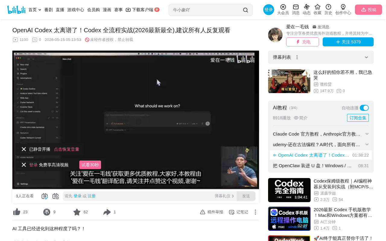 Codex全流程实战