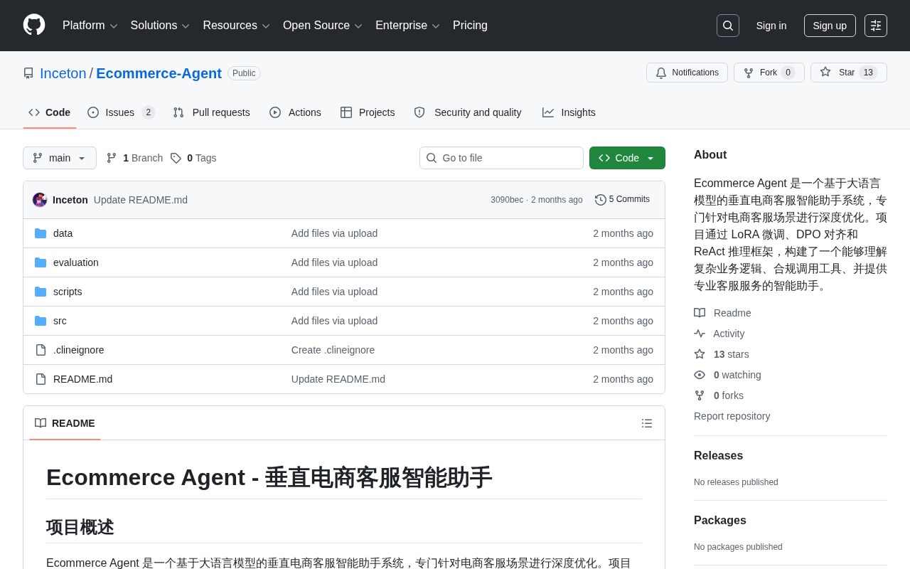 电商客服AI Agent怎么做?LoRA+DPO+ReAct三板斧拆解Ecommerce-Agent开源项目