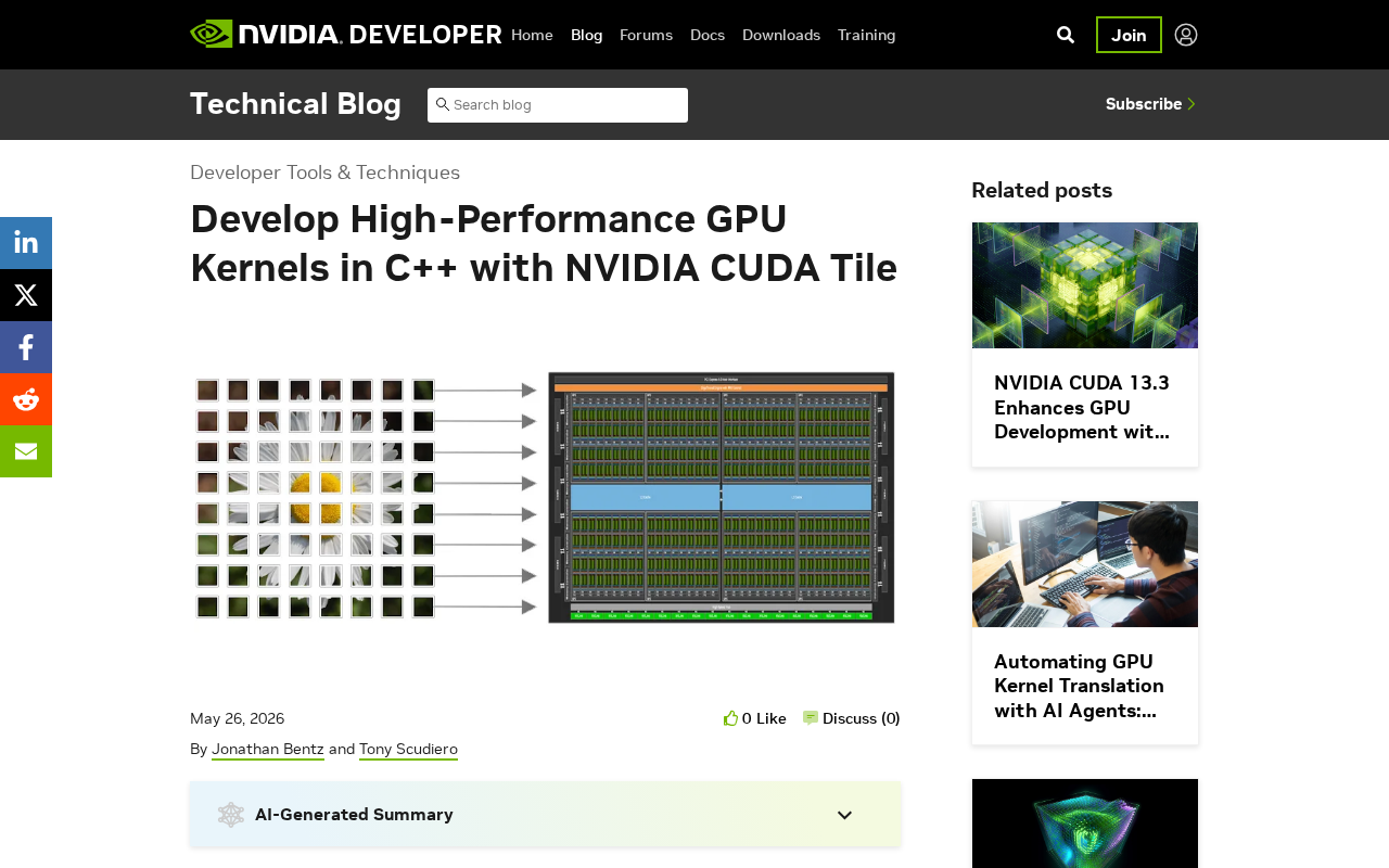 NVIDIA CUDA Tile:基于瓦片的GPU编程新范式详解