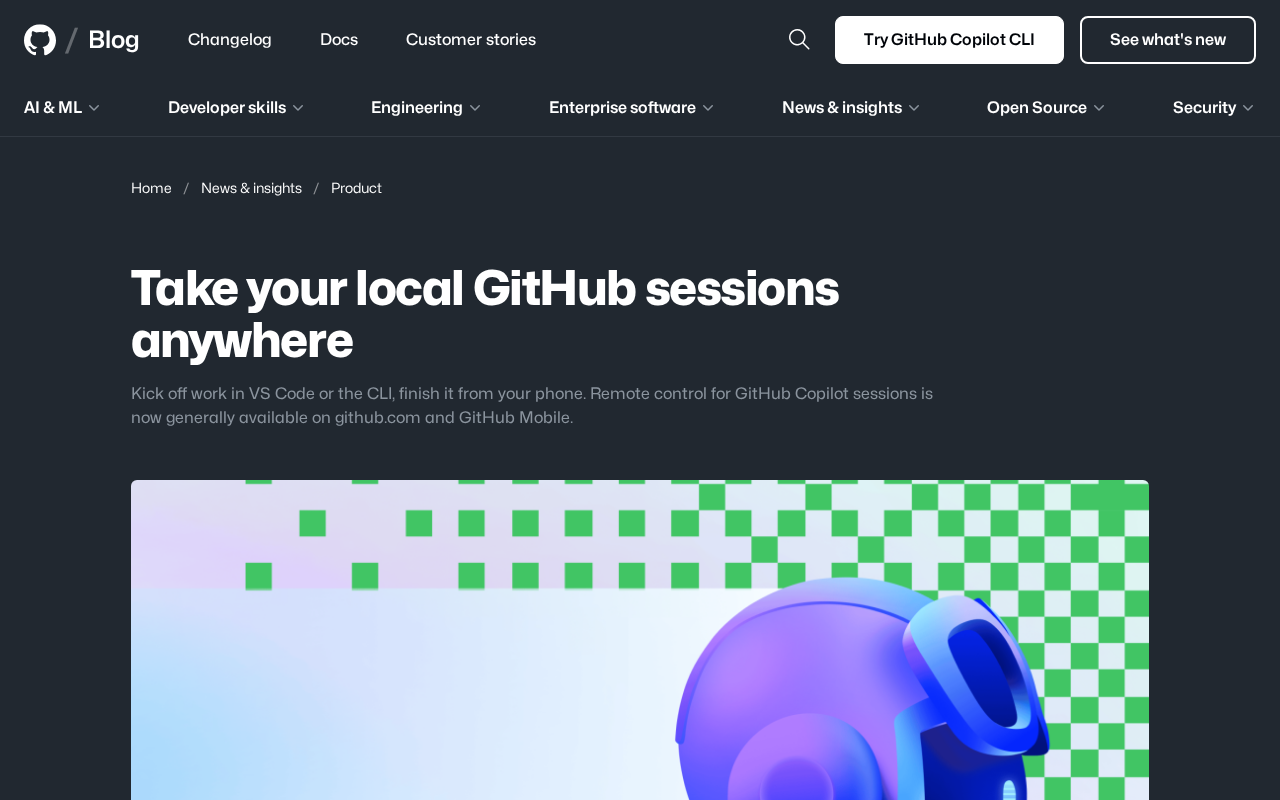 GitHub Copilot远程会话功能GA发布:跨设备编程体验详解