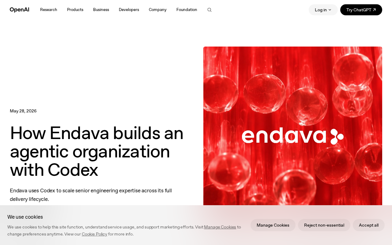 Endava Builds an Agentic Organization with Codex: Requirements Analysis Compressed from Weeks to Hours