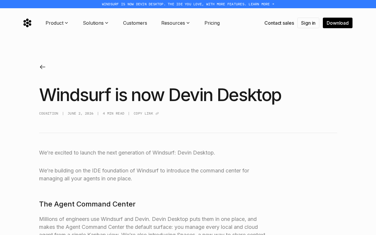 Windsurf Rebrands as Devin Desktop: A Complete Breakdown of the Multi-Agent Collaborative IDE Platform