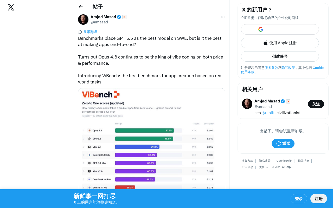 ViBench基准测试:端到端应用创建能力评估揭示AI编程真实水平