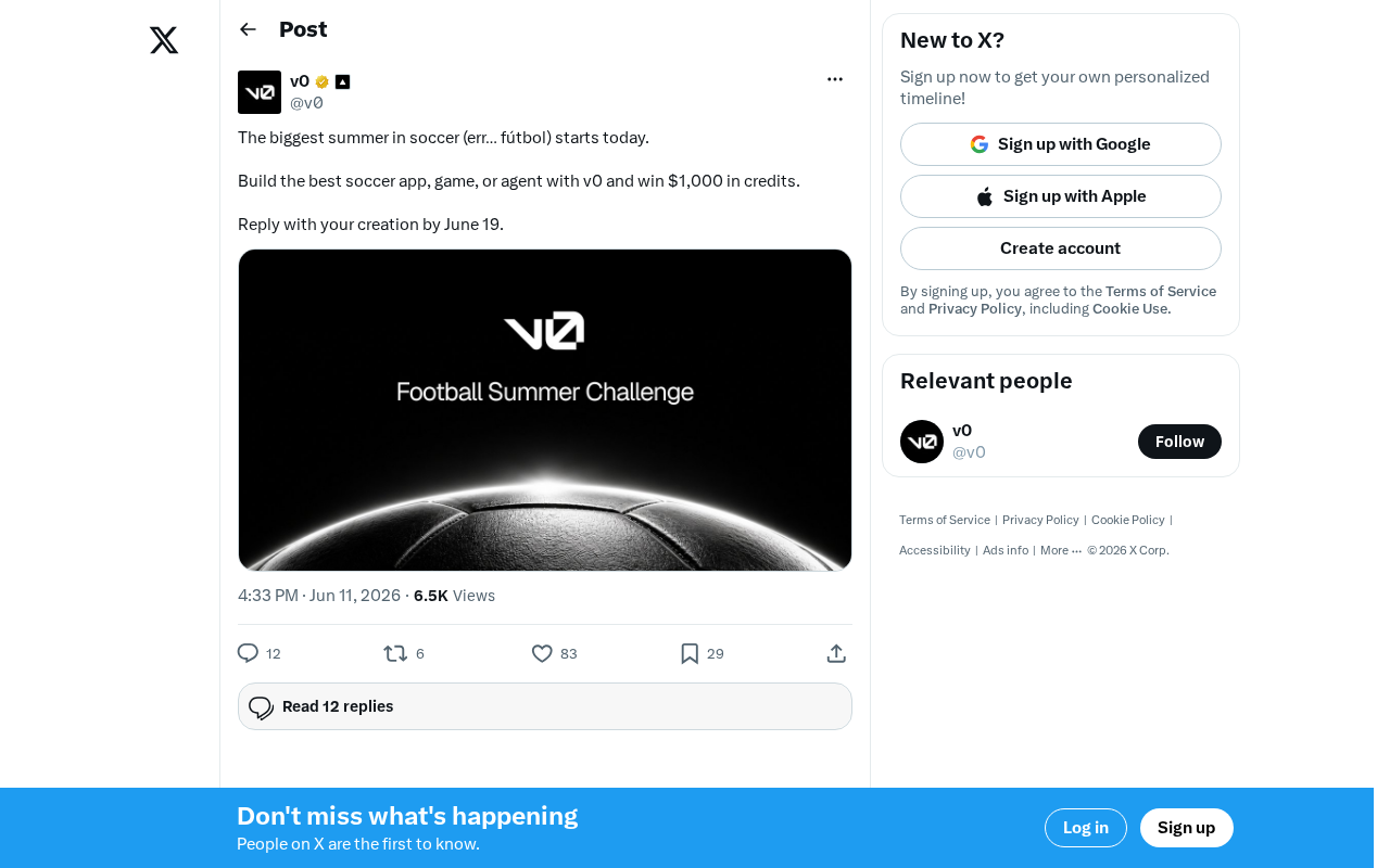 Vercel v0 Football App Challenge Explained: Rules, How to Participate, and Creative Directions