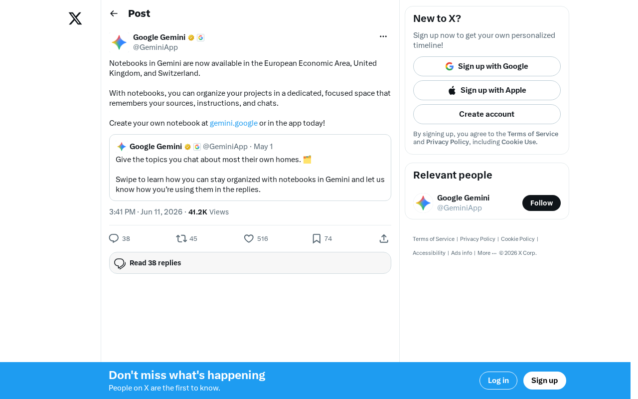 Gemini Notebooks Arrives in Europe: Feature Breakdown and Usage Guide
