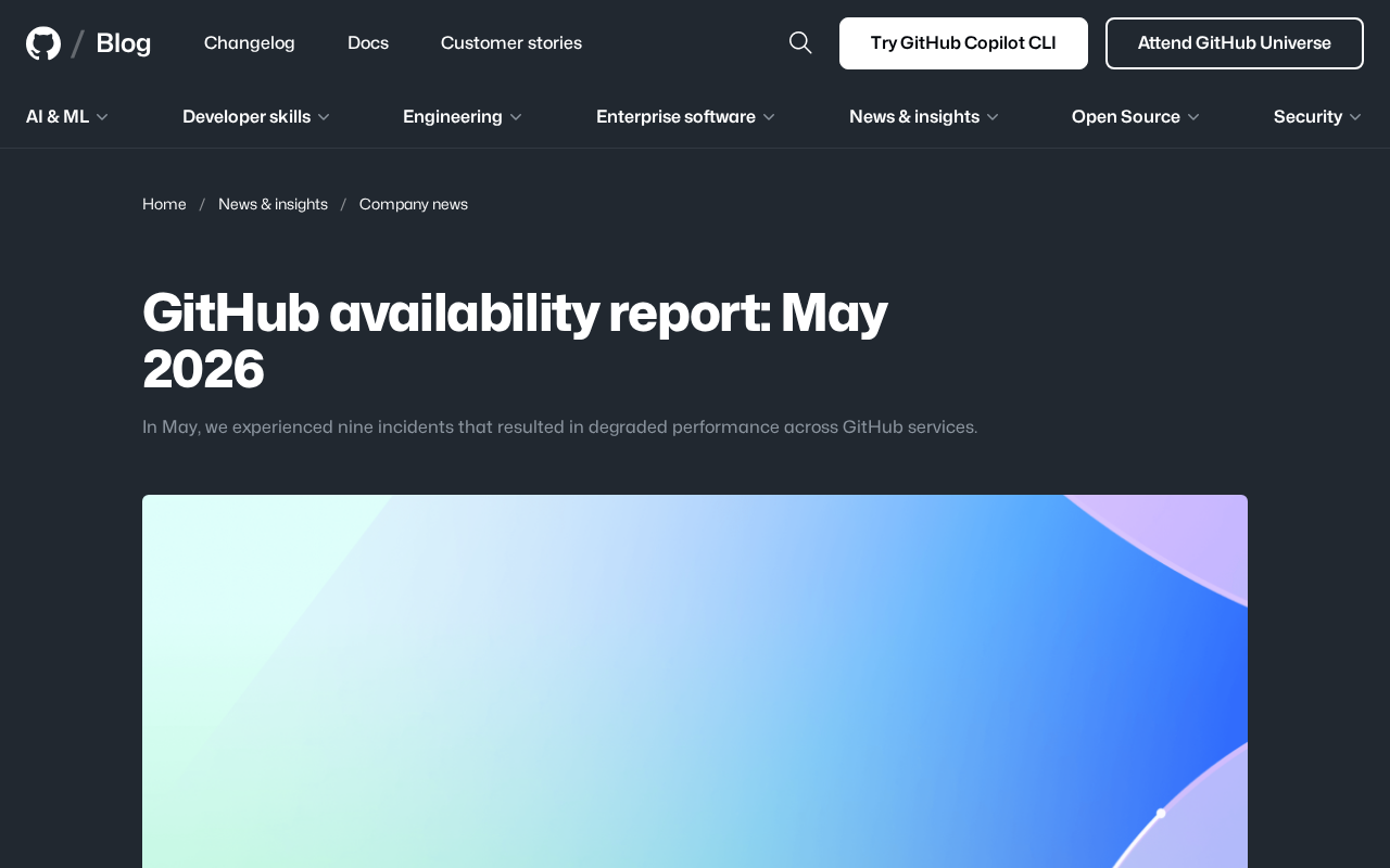 GitHub May 2026 Availability Report: A Comprehensive Analysis of Nine Service Degradation Incidents