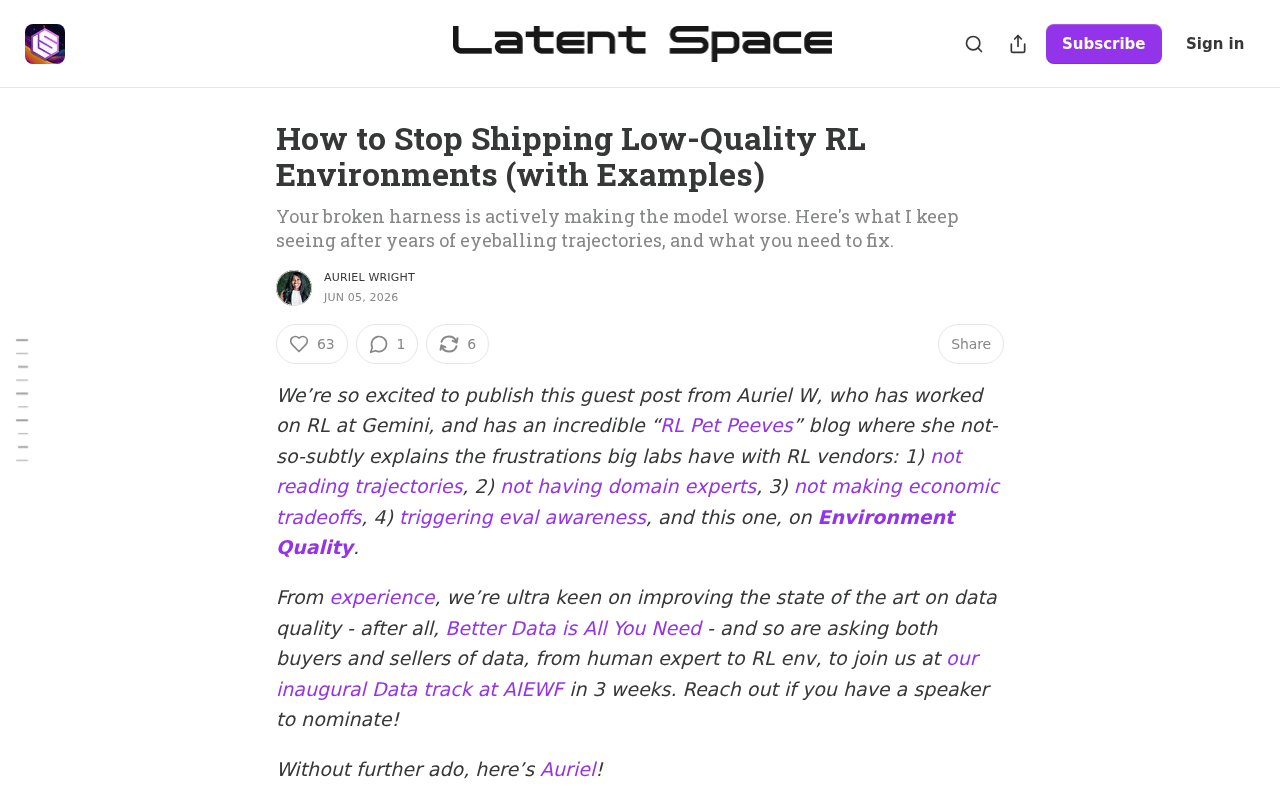 How Low-Quality RL Environments Sabotage Model Training: A Diagnosis and Repair Guide