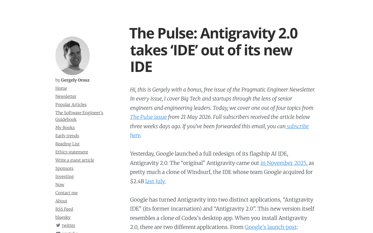 Antigravity 2.0's New IDE Launch Goes Wrong: Bugs, UX Regression, and User Backlash