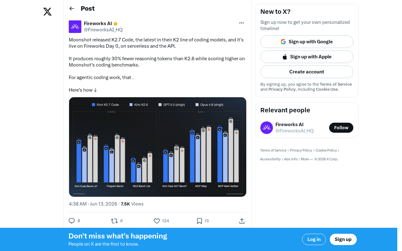 Moonshot K2.7 Code Released: 30% Fewer Reasoning Tokens, Comprehensive Coding Performance Improvements