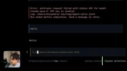 Interface feedback during task execution