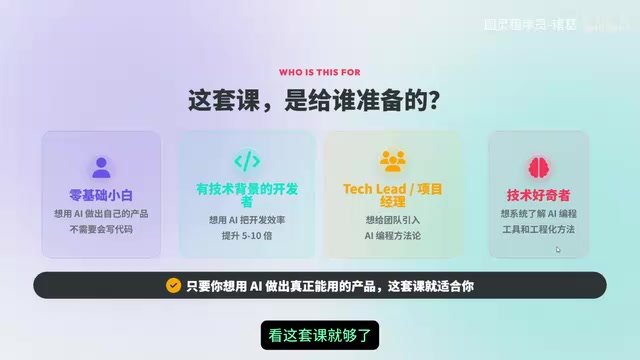 整套课共11集的完整AI编程学习路径