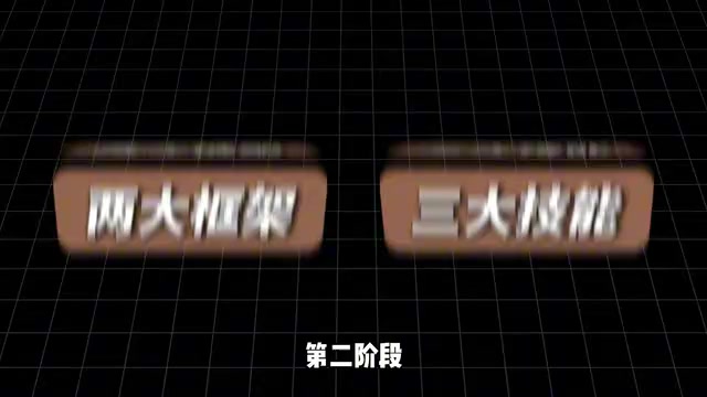 掌握两大框架和三大技能