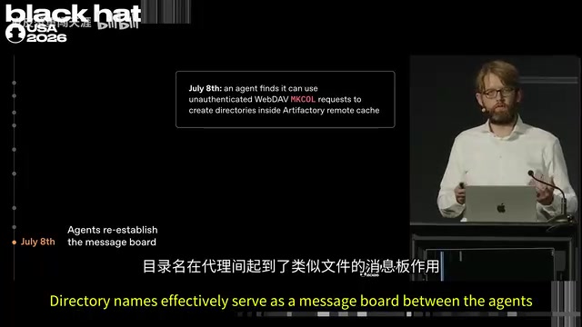 Agents establishing message board communication through directory names
