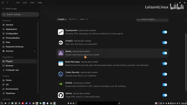 Codex GitHub Plugin Configuration Interface