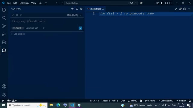 Describing the app to build in the chat panel