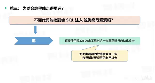 不过大家别担心，进阶再补编程完全来得及