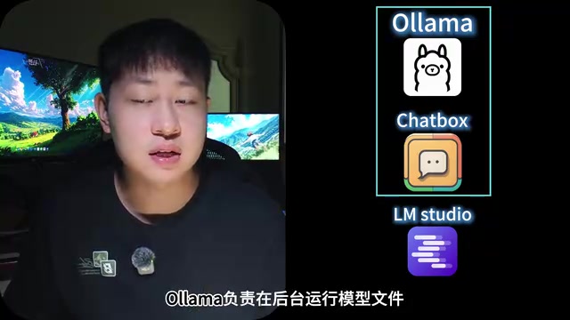 Chatbox 负责聊天界面，模型由后端提供